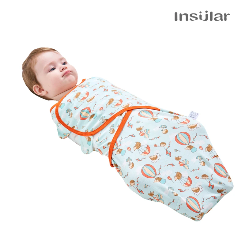 

Insular 2 pcs/set Baby Sleeping Bag Cocoon Newborns Infant Cotton Knit Swaddles Wrap Blankets Sleep Sack For 0-7 Months
