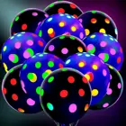 Набор воздушных шаров, набор из 20 светящихся в УФ-лампе аксессуаров для вечеринки, неоновые, черные, ярсветильник, 80-90-х годов, украшение на день рождения