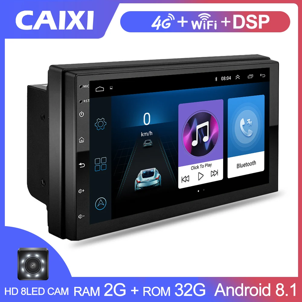 2 din Автомобильный Радио Android мультимедийный плеер Универсальный 7 &quotаудио GPS