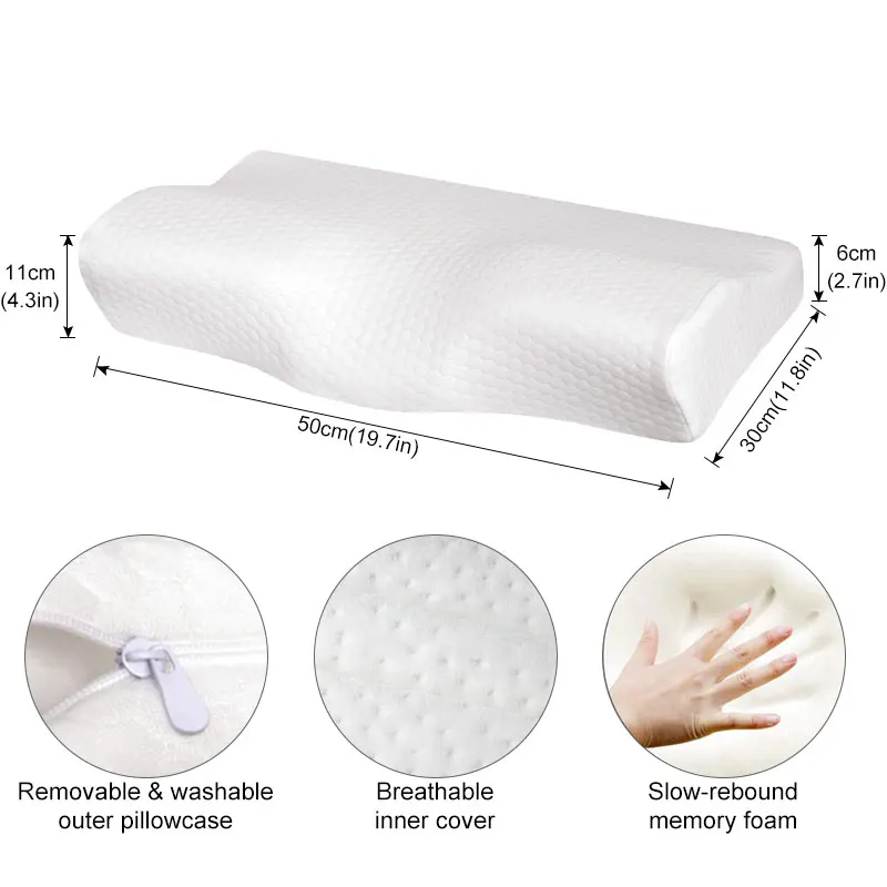 Подушка для постельного белья из пены с эффектом памяти бархатная