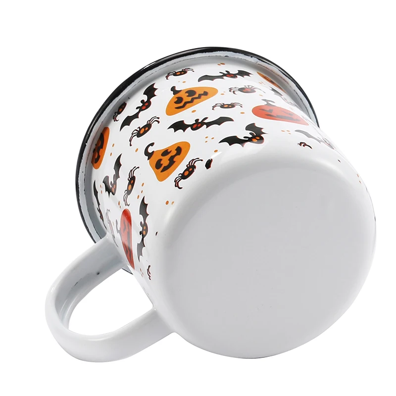 Эмалированные кофейные кружки 350 мл Подарочная чашка в виде тыквы на Хэллоуин для