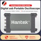 Цифровой USB осциллограф для ПК Hantek 6104be 6204be, серия 4 канала, 100 МГц, 200 МГц, 1 сигнальный генератор, анализатор, детектор автомобиля