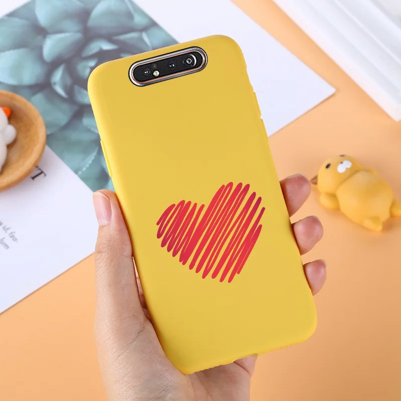 Yello ТПУ чехол для samsung Galaxy A80 силиконовый милый для samsung задняя крышка A 80 A805F A50 A70 A10 A20 A10S A40 протектор черный