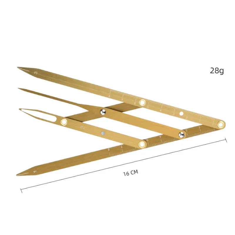 

Линейка для татуажа бровей 3-точечная позиционирующая линейка для бровей Золотое соотношение Калибр микроблейдинг линейка Калибр для бров...