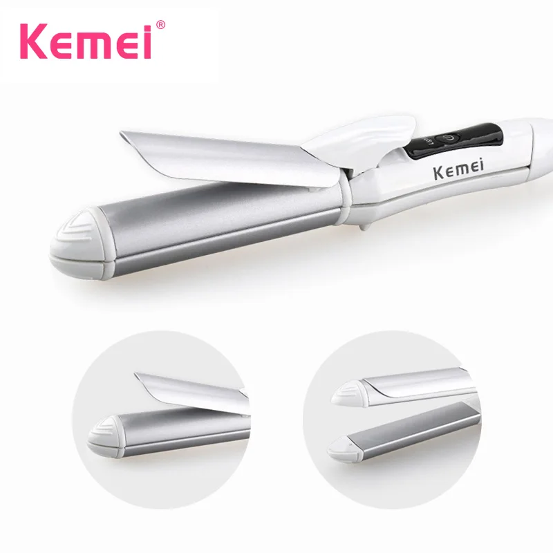 Kemei Выпрямитель для волос щипцы завивки профессиональные керамические
