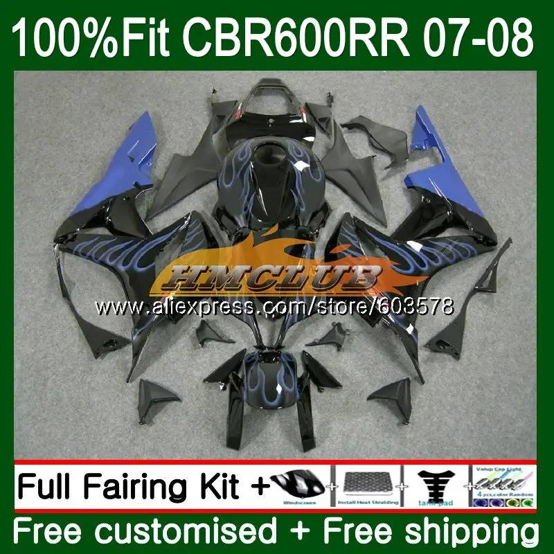 

Литые изделия для Honda CBR 600 RR CBR600 RR 2007 2008 74CL. 65 Синий Пламя CBR600RR CBR 600RR 600F5 CBR600F5 F5 07 08 OEM обтекатели
