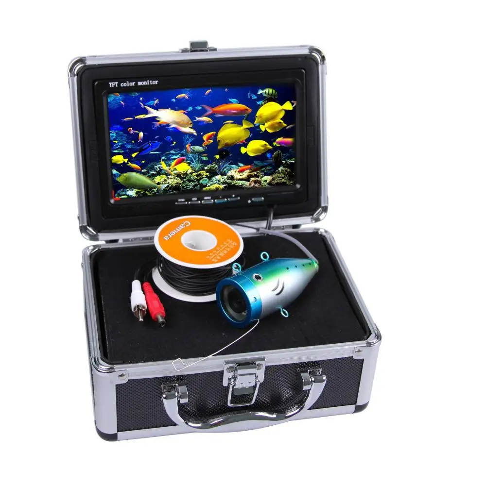 Видеоэхолот для подводной рыбалки камера подледной 20 м 30 40 50 700TVL 7 дюймовый