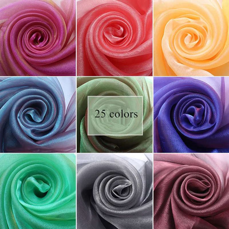 Блестящая ткань из органзы 150 см x 1 м|Ткань| |