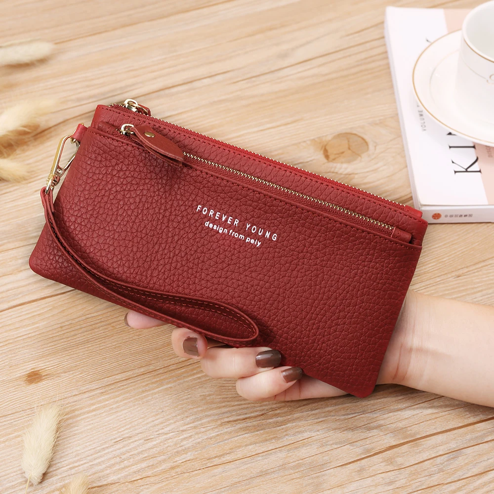

Fashion Wallet Genuine Leather Women's Wallets Card Holder Female Wallet Coin Pocket Womans Wallet for Money