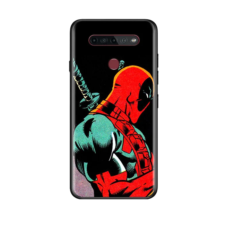 

Marvel Avengers Deadpool Super Hero For LG K92 K71 K62 K61 K52 K51S K50S K42 K41S K40S K31 K30 K22 TPU Silicone Black Phone Case