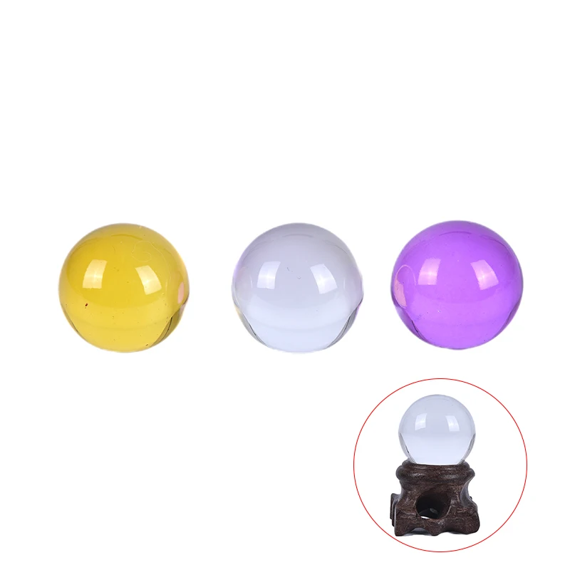 

30mm Crystal Ball Quartz Glass Transparent Ball Spheres Glass Ball Photography Balls Crystal Craft Decor Feng Shui