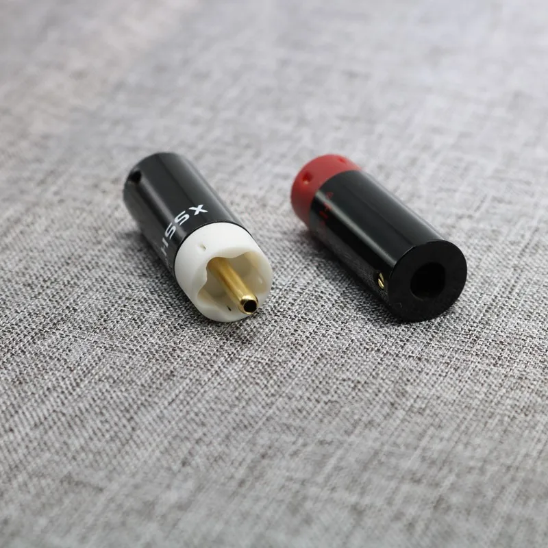 Hi-Fi Серебристый позолоченный Аудио-Видео штекер сделай сам адаптер для динамика