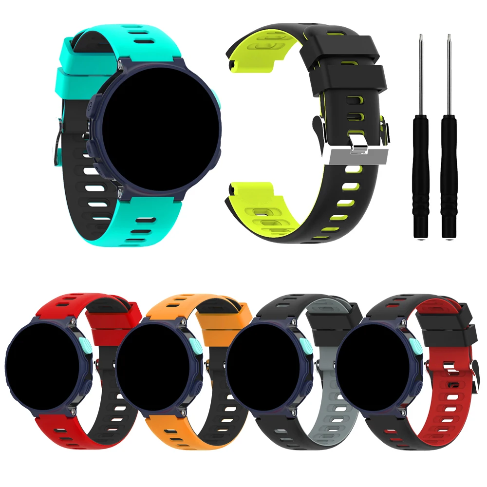 Силиконовый ремешок для наручных часов Garmin Forerunner220/230/235/620/630/735xt сменный