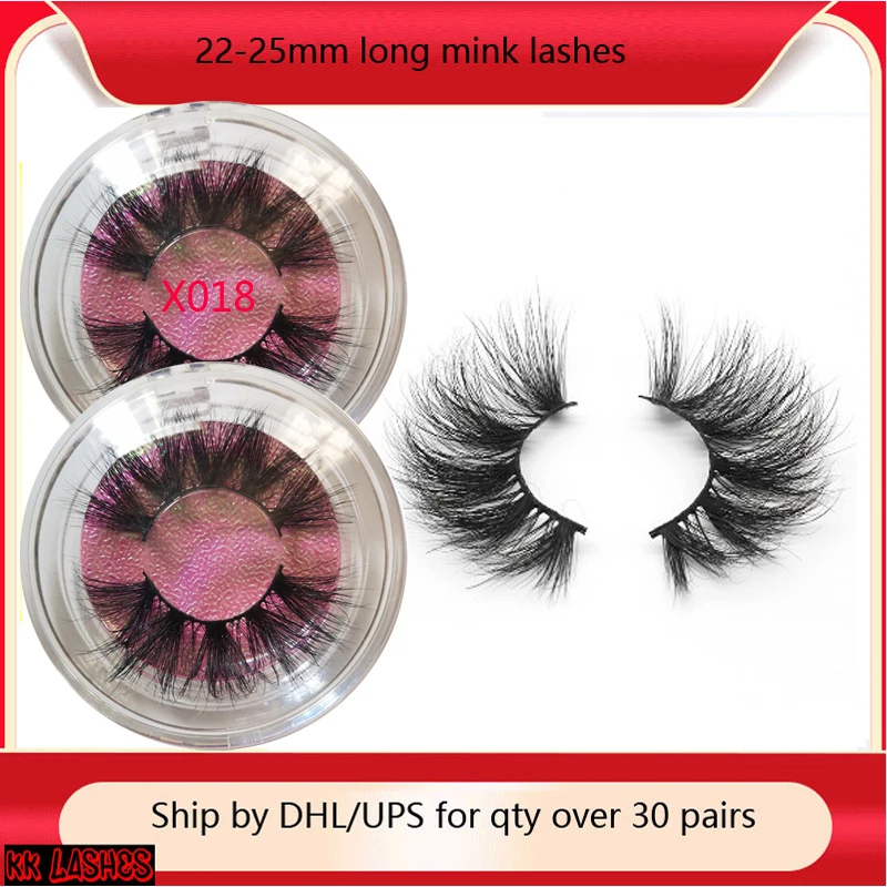 25 мм 3D норковые ресницы для макияжа накладные поставщик 100% без жестокости ручная