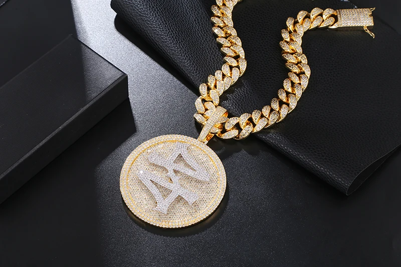 Кулон в стиле хип-хоп с кубическим цирконием и кристаллом | Украшения аксессуары