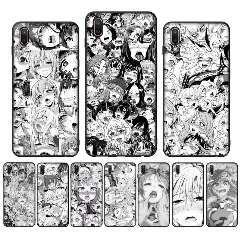 

Anime Girl Cartoon Japan Cute Face Senpai1 Phone Case Case For Oppo Reno Realme C3 6Pro Cover For vivo Y91C Y17 Y19