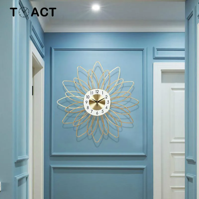 Настенные часы Ретро деревенские декоративные Роскошные Креативный бесшумный