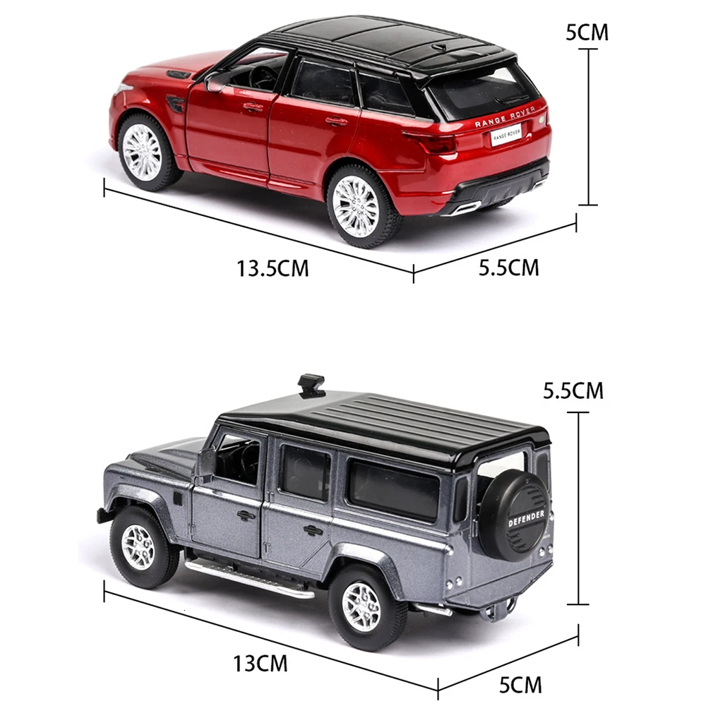 1:36 автомобилей горячего колеса автомобиля Land Rover Range машина литья под давлением
