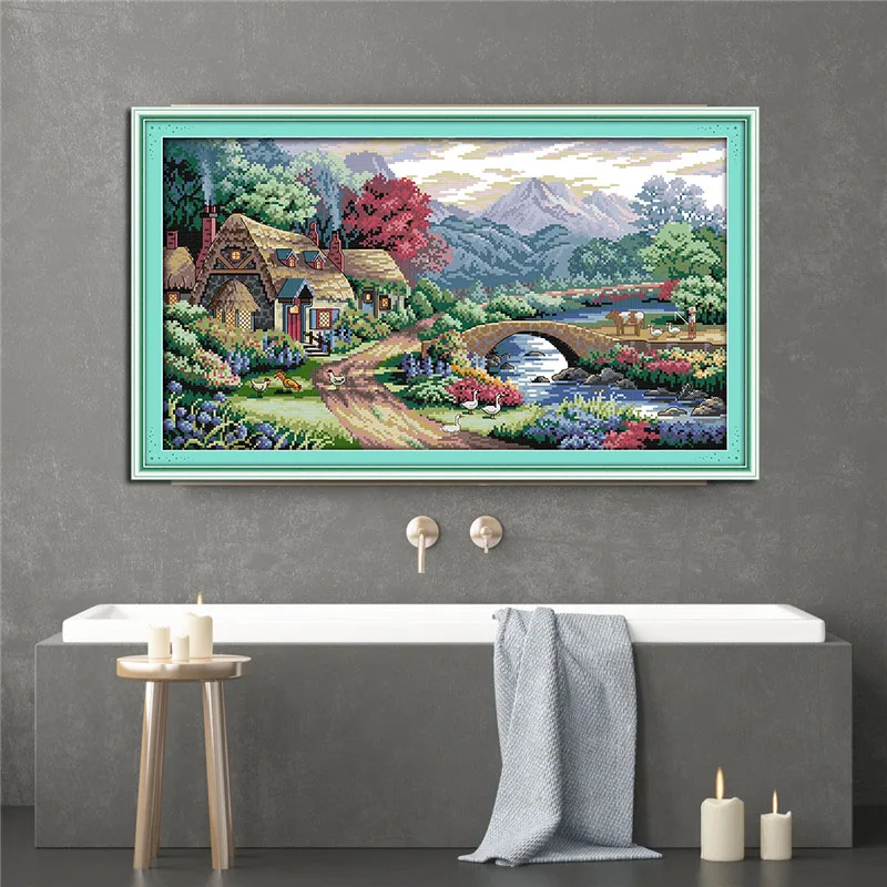 Набор для вышивки крестиком Joy Sunday с изображением фермы домашний декор наборы на