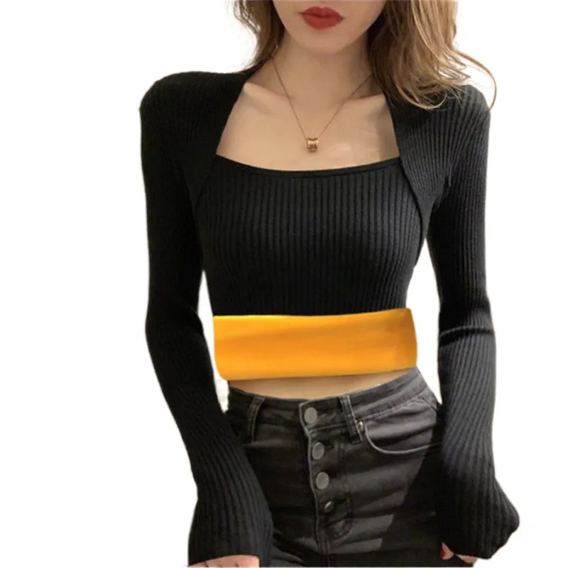 Новые плюс толстый бархат Термальность нижнее белье для женщин с длинным рукавом