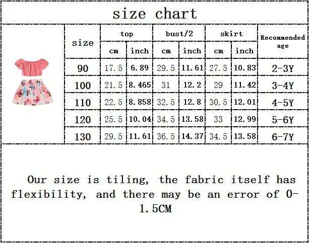 

Kids Baby Girls Summer Short Sleeve Solid Tops T-shirts Flower Priint Skirts Toddler Children Casual Clothes Sets 2pcs 2-7Y