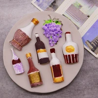 2pcs grapes wine bottle silicone mold diy chocolate baking tools dry pais cake decoration supplies