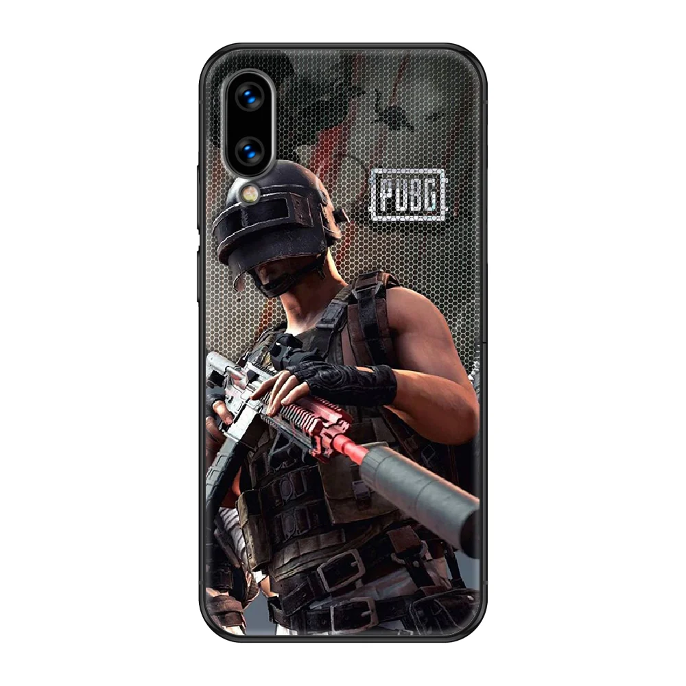 

Shooting Game PUBG Phone case For Huawei Honor Mate 5 7 8 9 10 20 i A X Lite Pro black art cover tpu Etui pretty coque