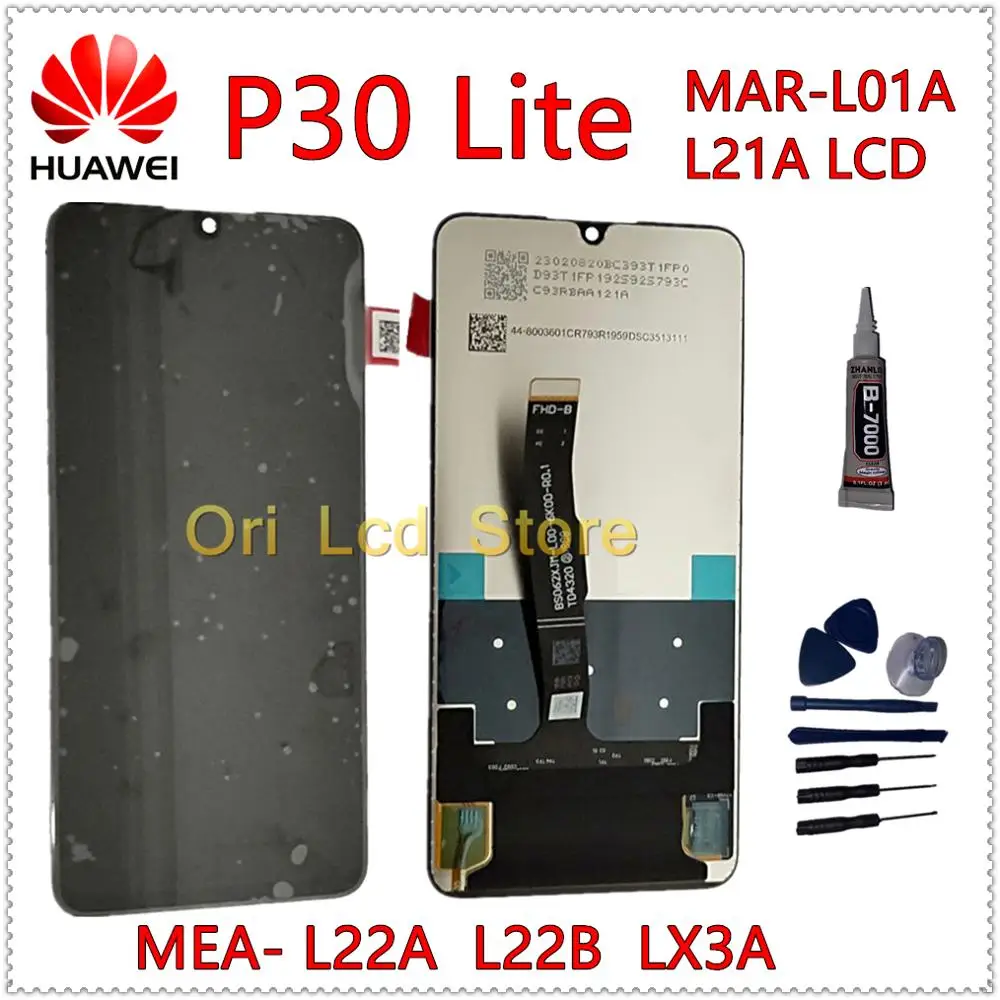 Оригинальный сенсорный ЖК дисплей для Huawei P30 LITE L21A lite MEA L22B LX3A NOVA4E|Экраны мобильных
