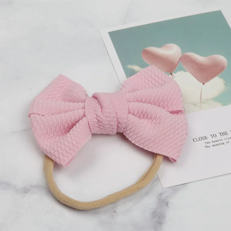 Украшение для детей повязка на голову малышей ручная работа одноцветные с