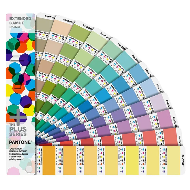 1729 цветов s Pantone расширенная гамма с покрытием GG7000 международный стандарт CMYKOGV