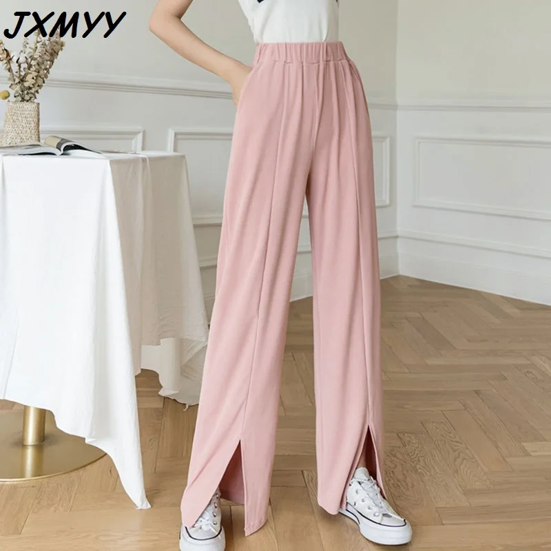 Брюки JXMYY женские с широкими штанинами свободные повседневные штаны из вискозы