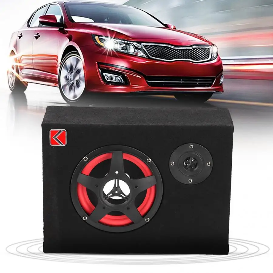 6 дюймовый квадратный активный сабвуфер для автомобиля динамик стерео бас