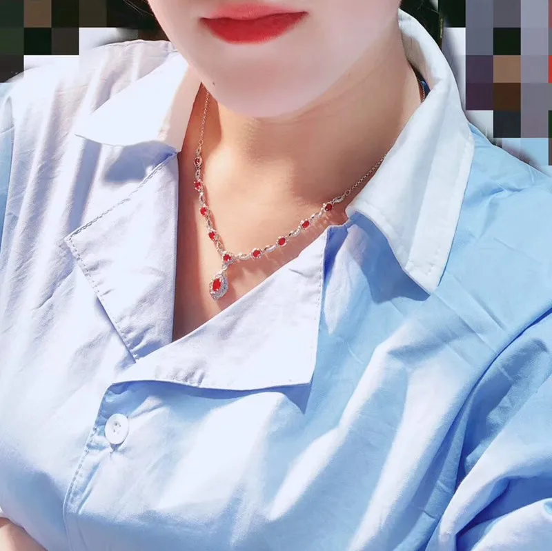 Элегантное зеленое Изумрудное красное рубиновое синее сапфировое женское