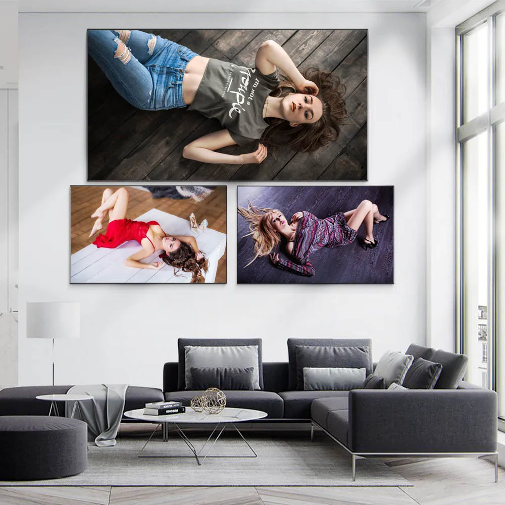 

Figure oil painting beautiful woman lying on her back art canvas painting living room corridor office home decoration mural