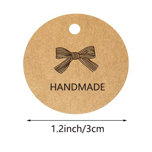Бирки ручной работы с бантом 300 шт. отверстием для украшения свадебной вечеринки