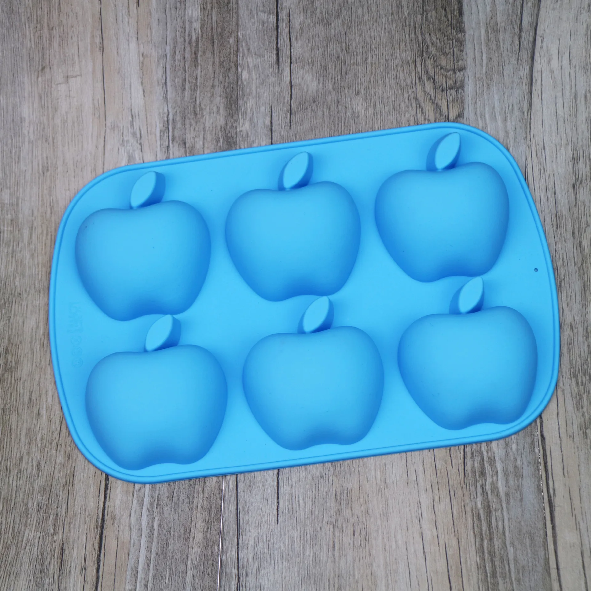 6 отверстий 3D Apple силиконовые формы для выпечки мусс арт сковорода мороженое