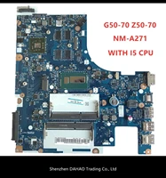 aclu1aclu2 nm a271 rev1 0 mainboard for lenovo ideapad g50 g50 70 z50 70 v1000 laptop motherboard with i5 cpu m5 r330 2gb gpu
