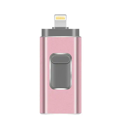 Rose Gold Лучший USB флеш-накопитель для iPhone/Android смартфонов 256 ГБ флеш-накопитель 128 Гб OTG флеш-накопитель металлическая карта памяти 512 ГБ cle usb Flash 3,0 - Цвет: Rose Gold