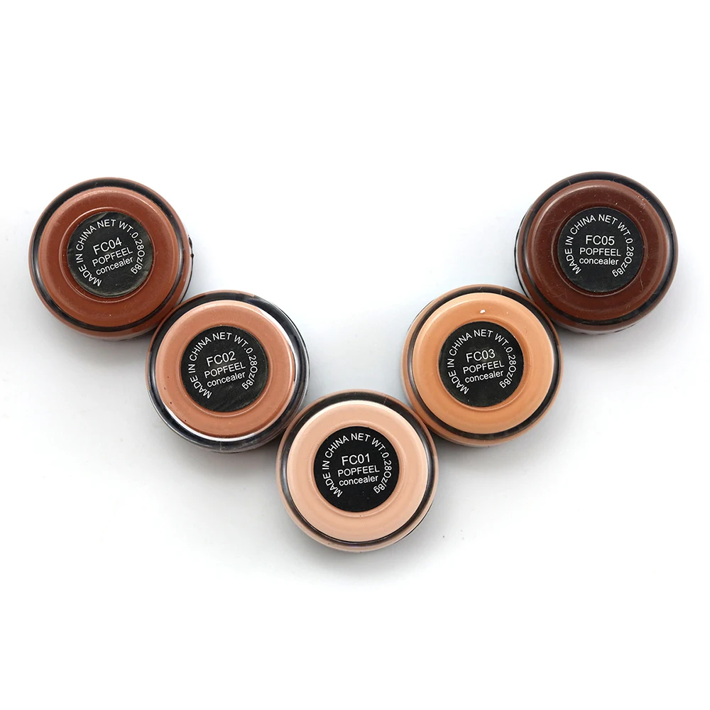 1 шт. 5 цветов крем для лица глаз губ консилера маскирующий макияж основа