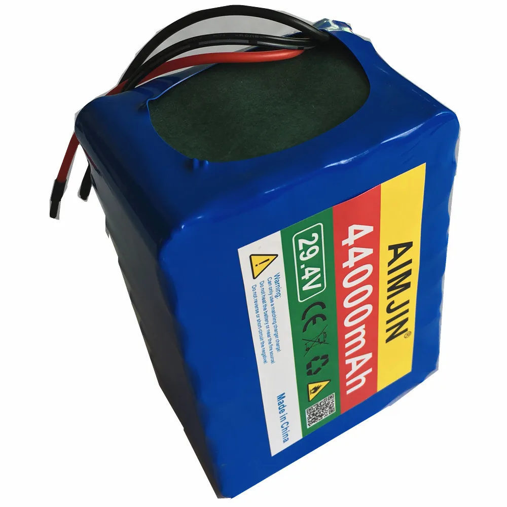 

2021 7S5P 24v Li Ion Battery Pack 29.4v 44Ah Electric Bicycle Motor Ebike Scooter 18650 Lithium Rechargeable Batteries+Charger