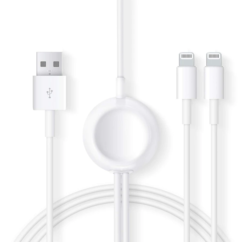 3 в 1 Беспроводное зарядное устройство для Apple Watch Series 2 4 USB Магнитный зарядный
