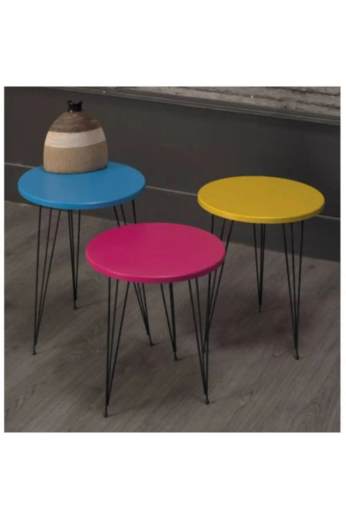 

Бонибон цветная проволочная ножка 3 шт. Zigon журнальный столик