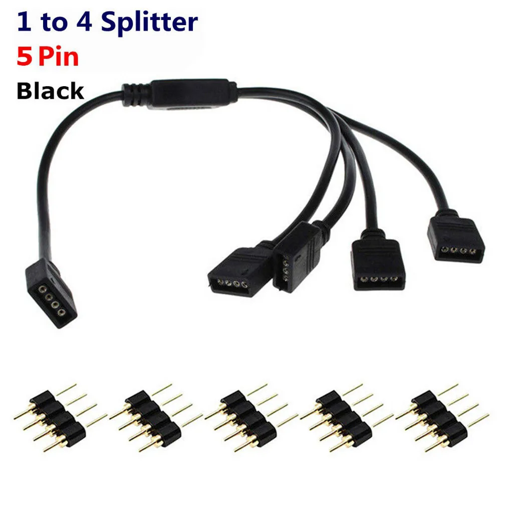 EPULA 4 контакта rgb-коннектор светодиодный удлинитель кабель для RGB 3528 5050