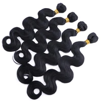 black body wave hair weave 12 24 inches available synthetic hair extension 100gpcs hair product