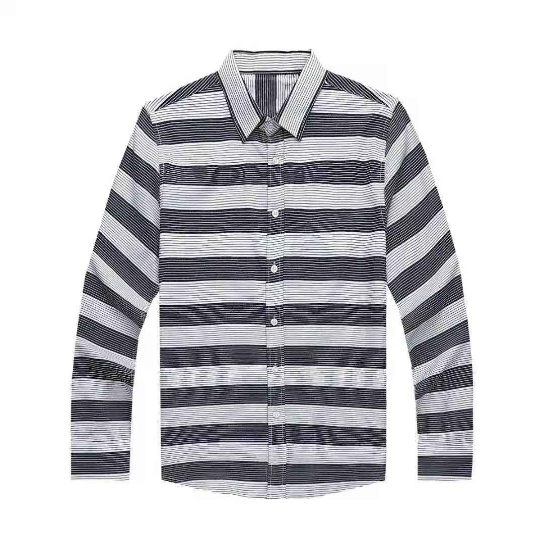 

Мужская повседневная хлопковая рубашка с длинным рукавом, в стиле «Аллигатор»