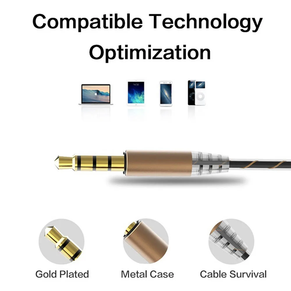 Стереонаушники-вкладыши с Hi-Fi монитором и микрофоном 3 5 мм | Электроника