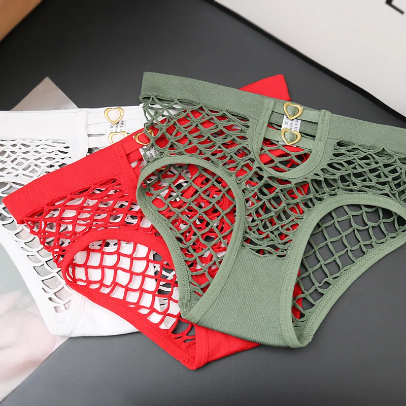 Сетчатые ажурные стринги женские трусики сексуальное дышащее нижнее белье