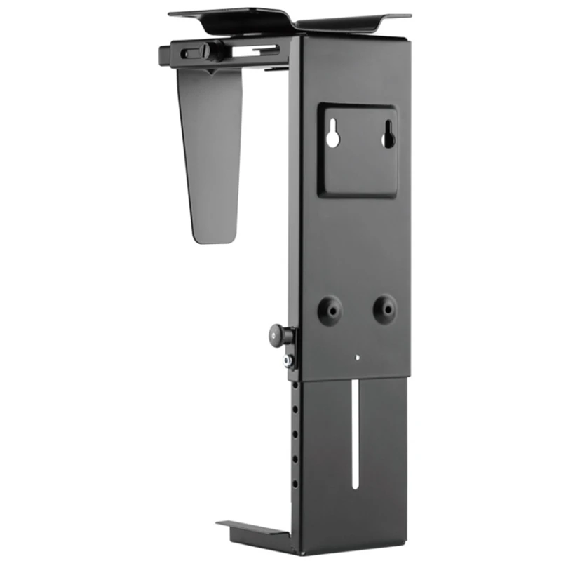 

CPB-6 New Stepless Adjustable Under Desk and Wall Computer Mount Computer Case Holder with 360-Degree Swivel