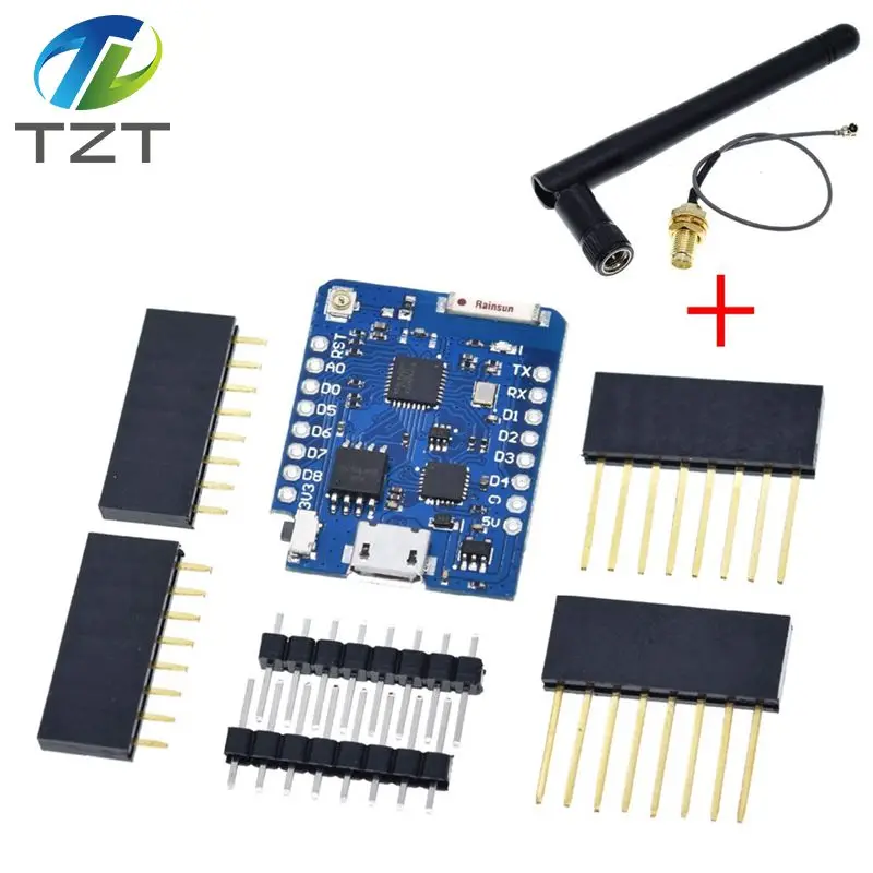 Разъем внешней антенны для WeMos D1 Mini Pro 16M Bytes ESP8266 WIFI плата модуля Wi Fi Micro USB +