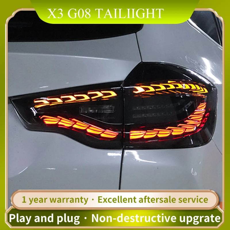 

AutoLights For X3 IX3 2018-2021 G08 G01 F25 LED Taillights Rear Fog Lamp Dynamic Turn Signal Highlight Reversing And Brake